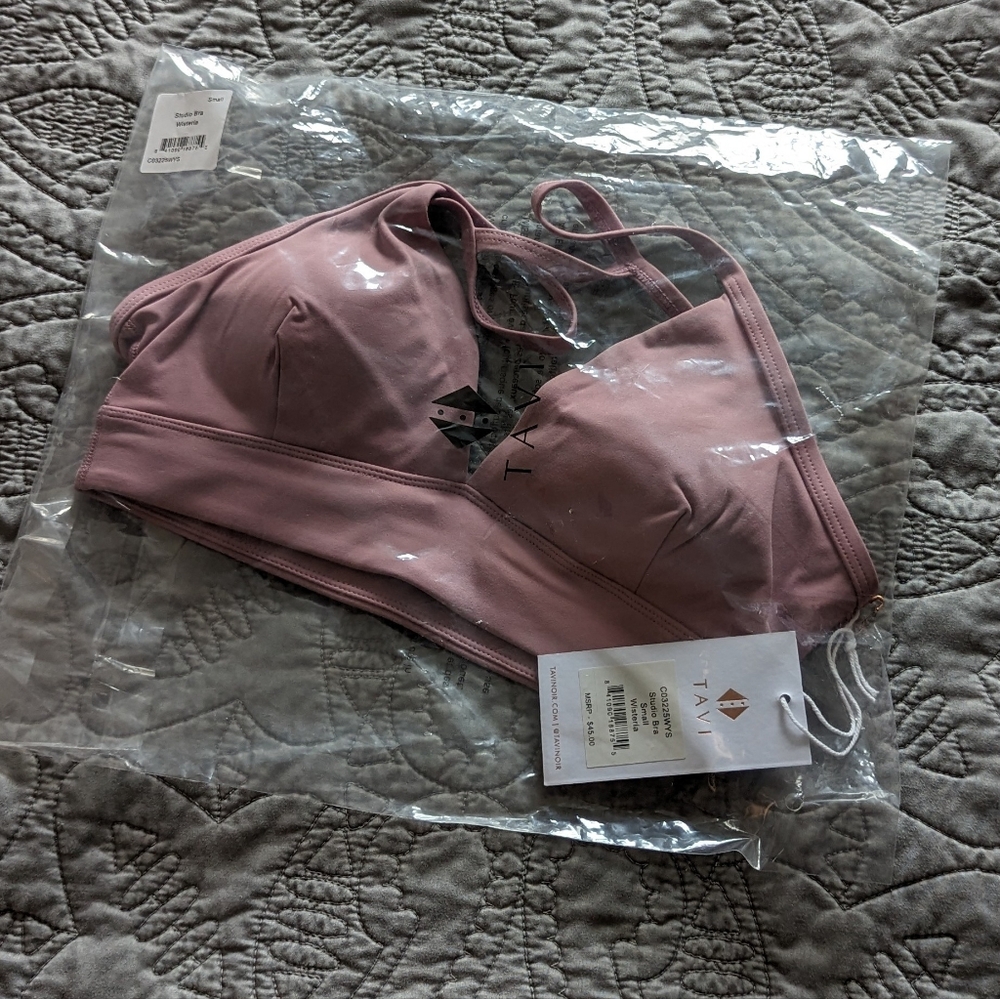NWT Tavi Noir Studio Bra Wisteria Size S